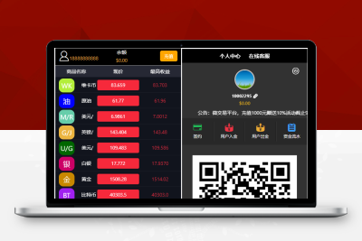 【微盘系统】TP开发+八方国际财贸微盘系统+时间盘+点位盘也有+可控