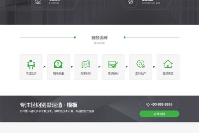 pb2703(PC+WAP)房屋建造建筑工程pbootcms网站模板 房地产建材行业网站源码下载